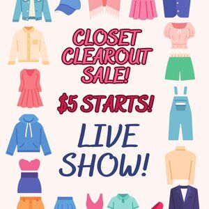 Like This Flyer To Be Notified Of My $5 Starts Live Show Womans Mens Accessories